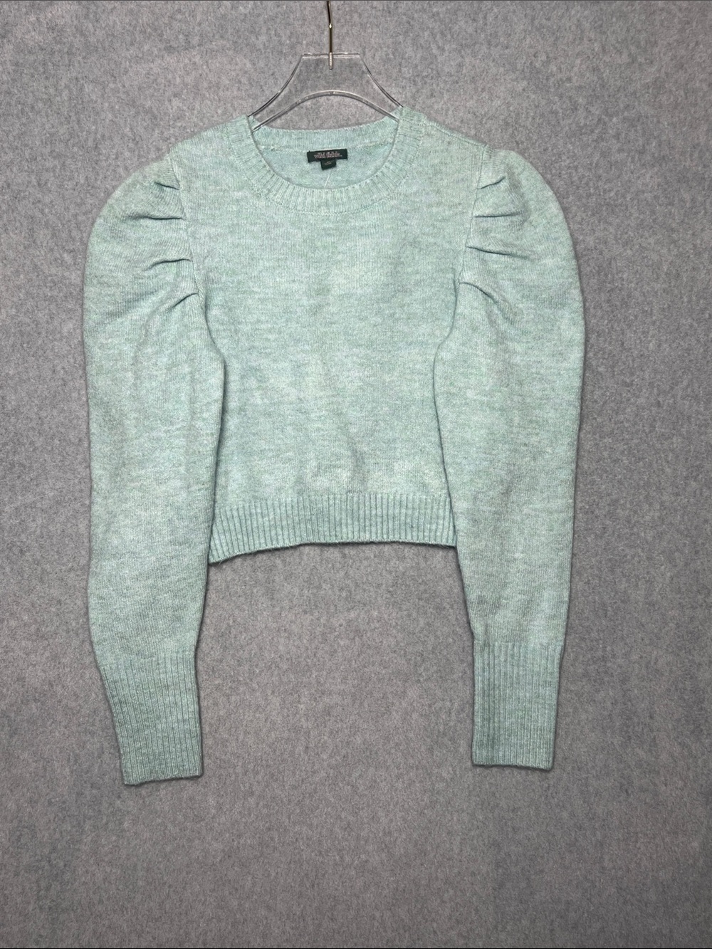 Wild Fable Women's Puff Sleeve Crewneck Pullover Sweater NWT